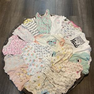 🧚🏻‍♀️ Baby girl onesies short sleeve 0-3 months, 19 pack🧚🏻‍♀️